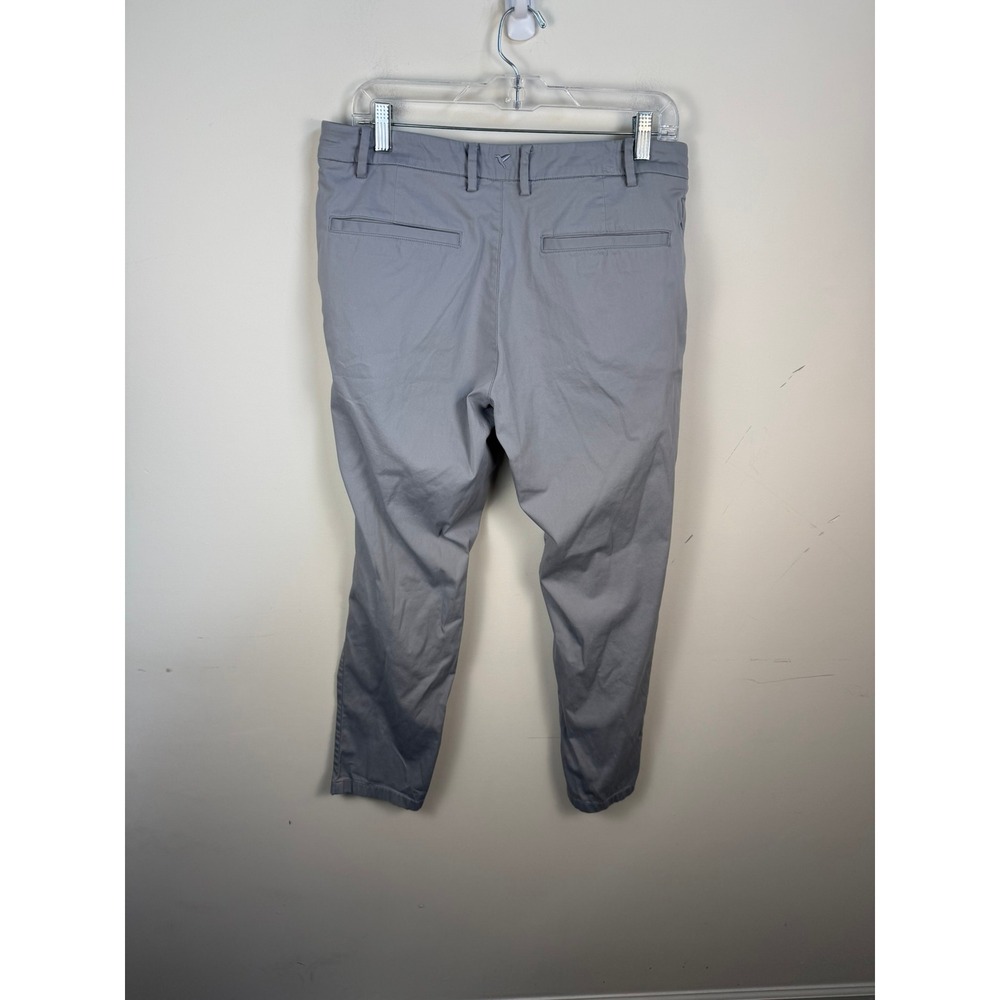 Birddogs Lined Golf Pants Gray Chino Built-in Liner 34x30 Mens Stretch Casual - Picture 2 of 5